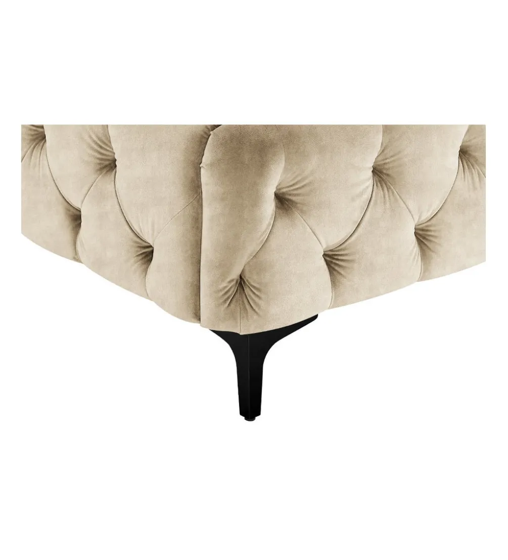 Łóżko MODERN BAROCK 180 x 200 cm welwet champagne