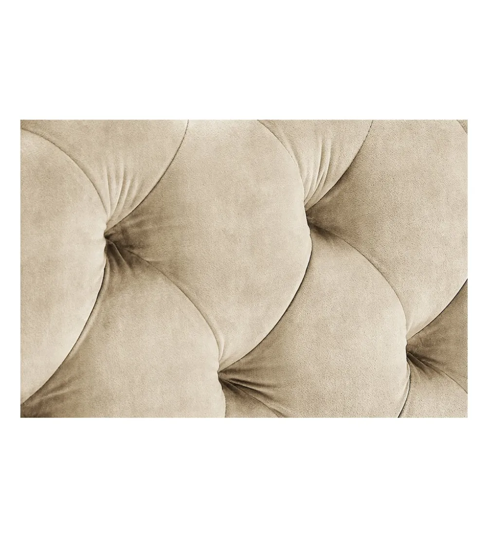 Łóżko MODERN BAROCK 180 x 200 cm welwet champagne