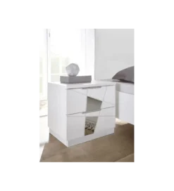 Komplet 2 szt szafek nocnych VITTORIA 51 cm białe