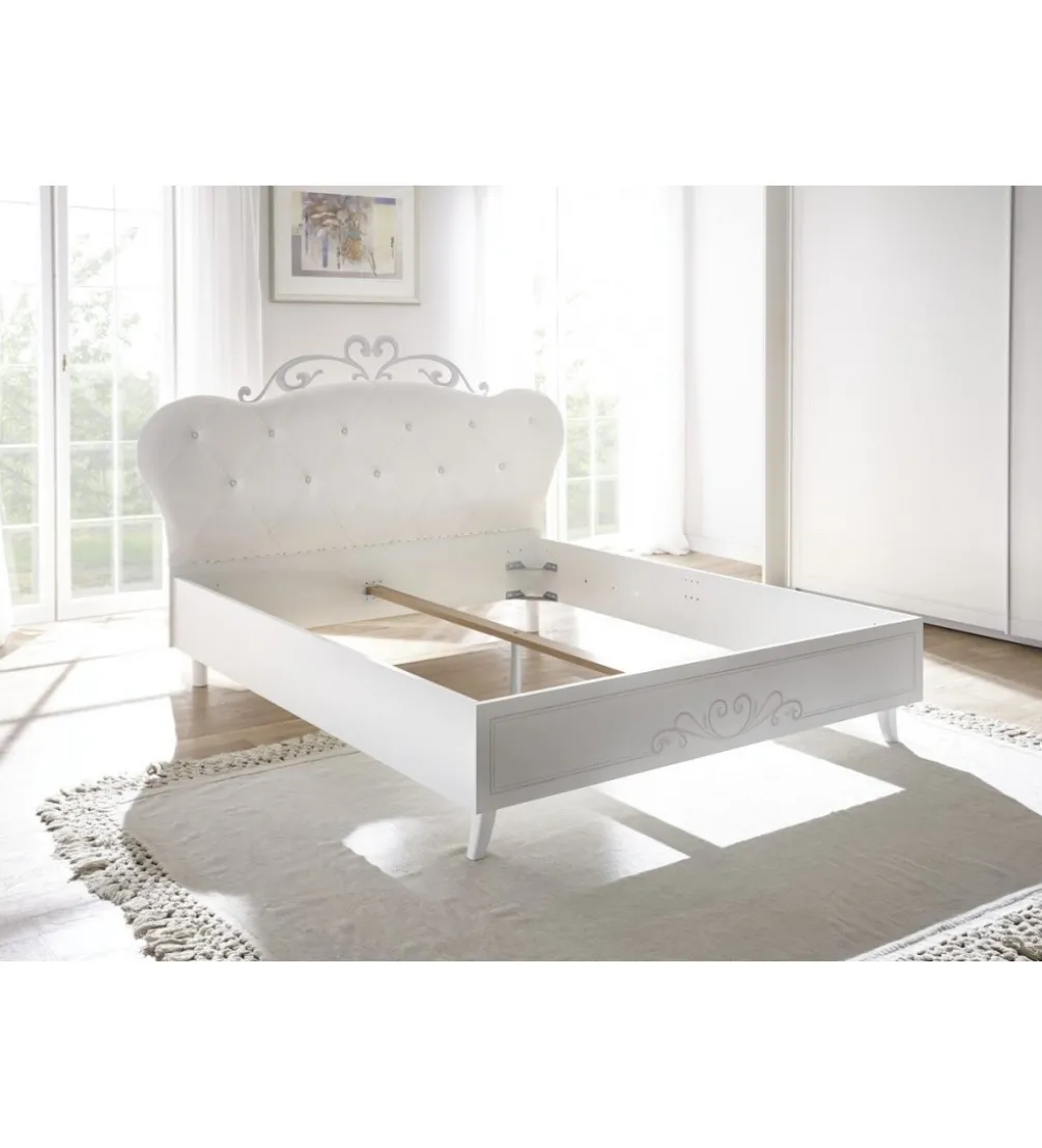 Łóżko NIVEA 160 Cm x 200 Cm białe