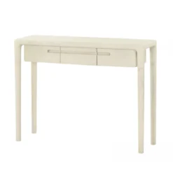 Konsola ARES 100 cm drewno mango biała
