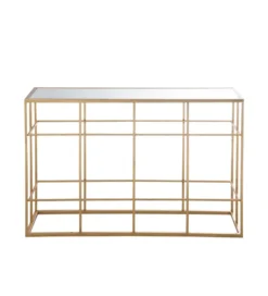 Konsola Bars 120 cm złota