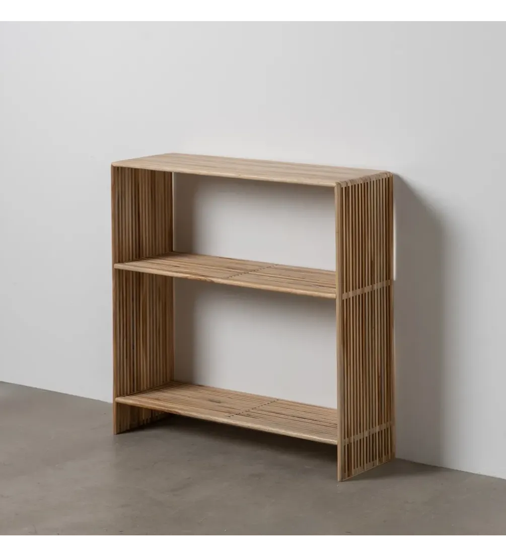 Konsola BELLAMONTE 85 cm drewno teak naturalna