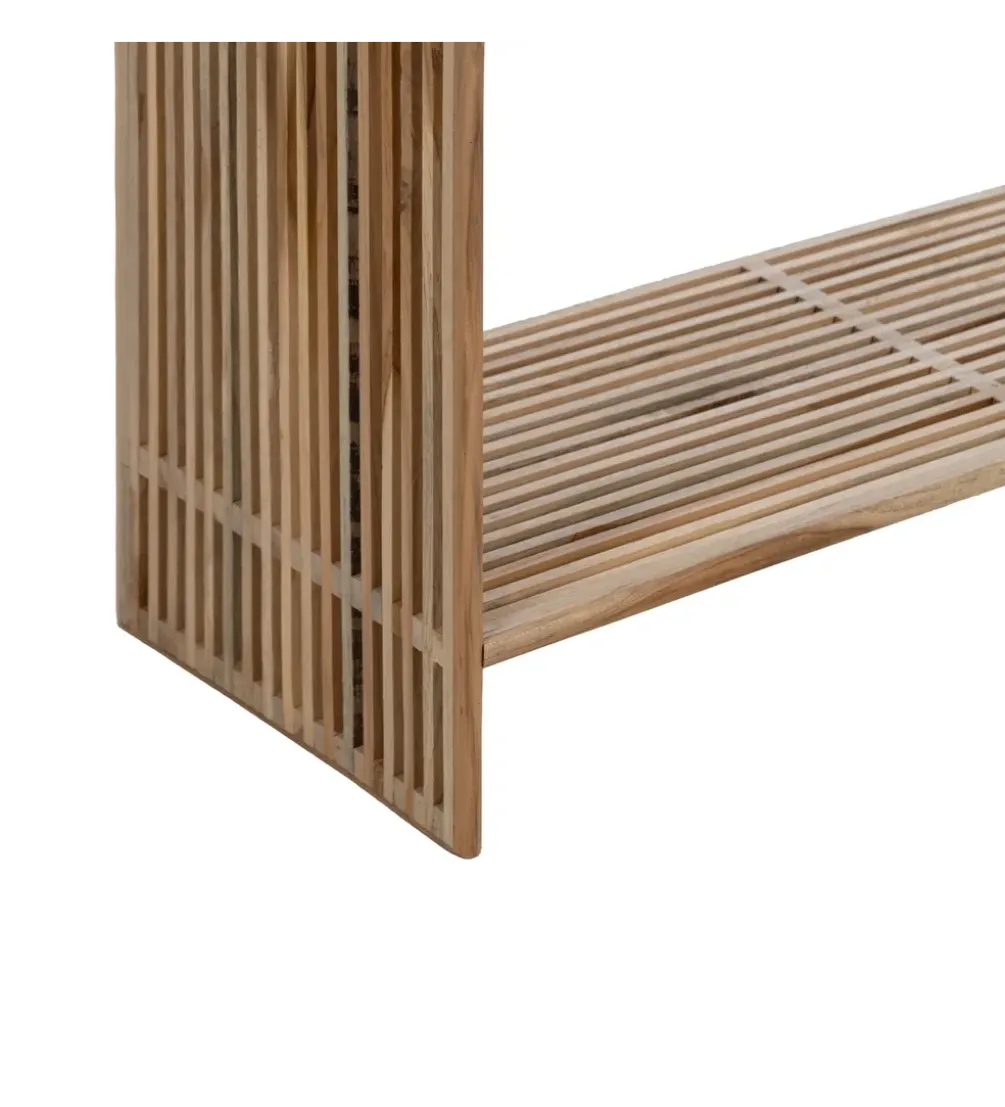 Konsola BELLAMONTE 85 cm drewno teak naturalna
