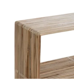 Konsola BELLAMONTE 85 cm drewno teak naturalna