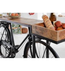 Konsola BICYCLE 195 cm drewno mango