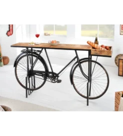 Konsola BICYCLE 195 cm drewno mango