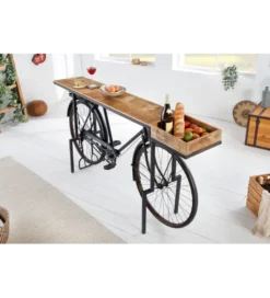 Konsola BICYCLE 195 cm drewno mango