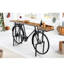 Konsola BICYCLE 195 cm drewno mango