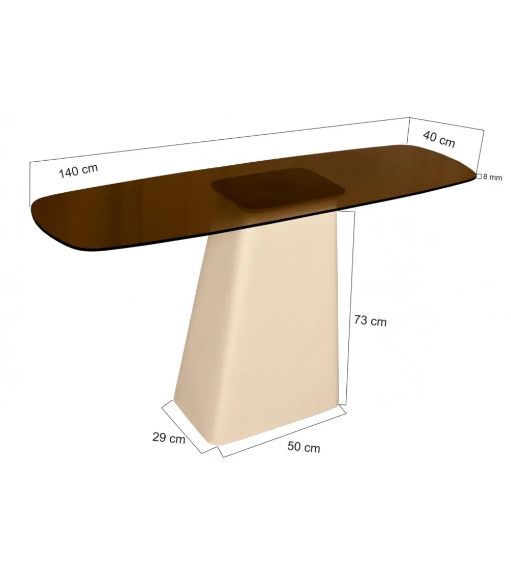 Konsola Brix Mylon 140 cm Kość Słoniowa