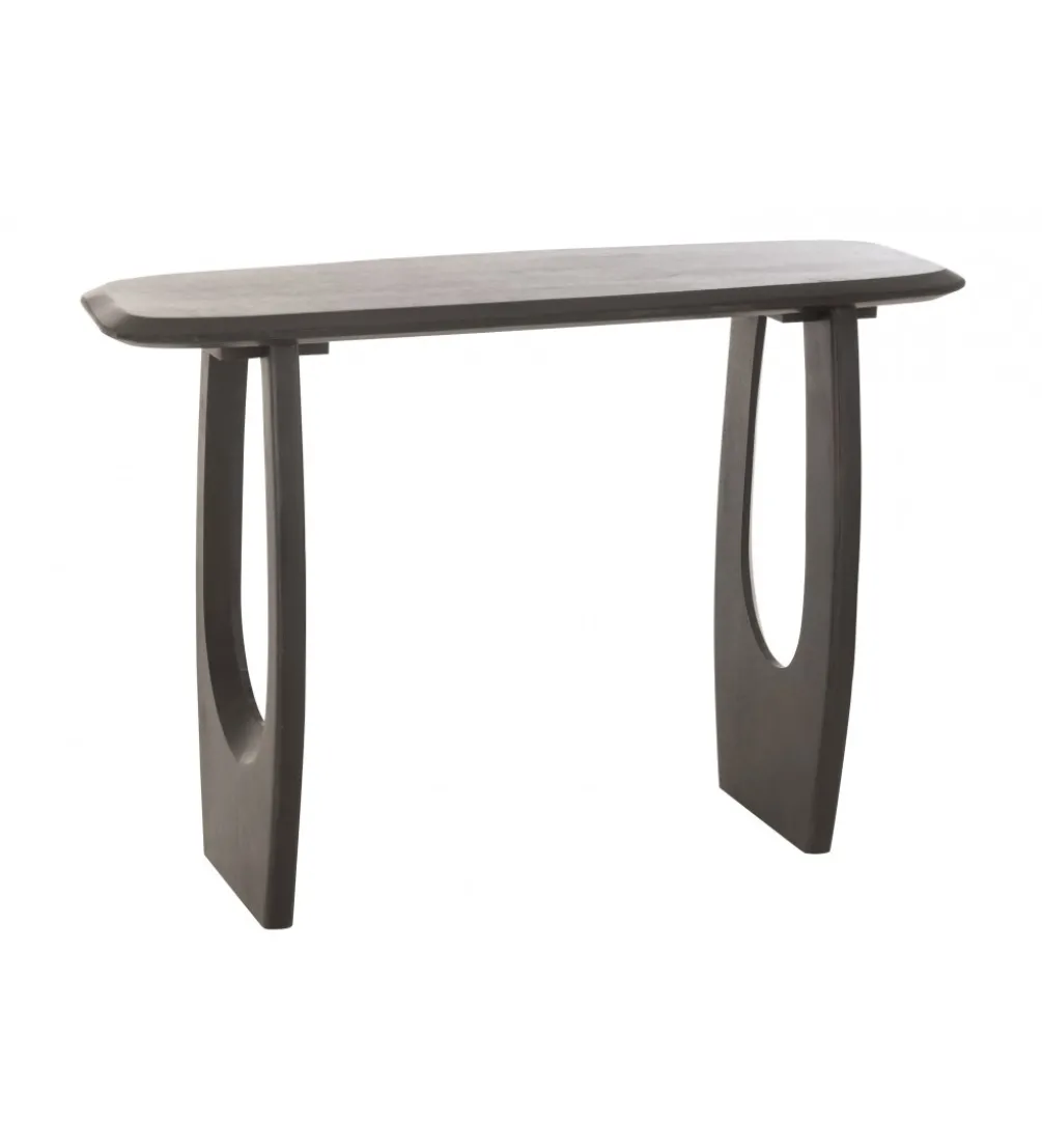 Konsola CAVE 120 cm drewno mango czarna
