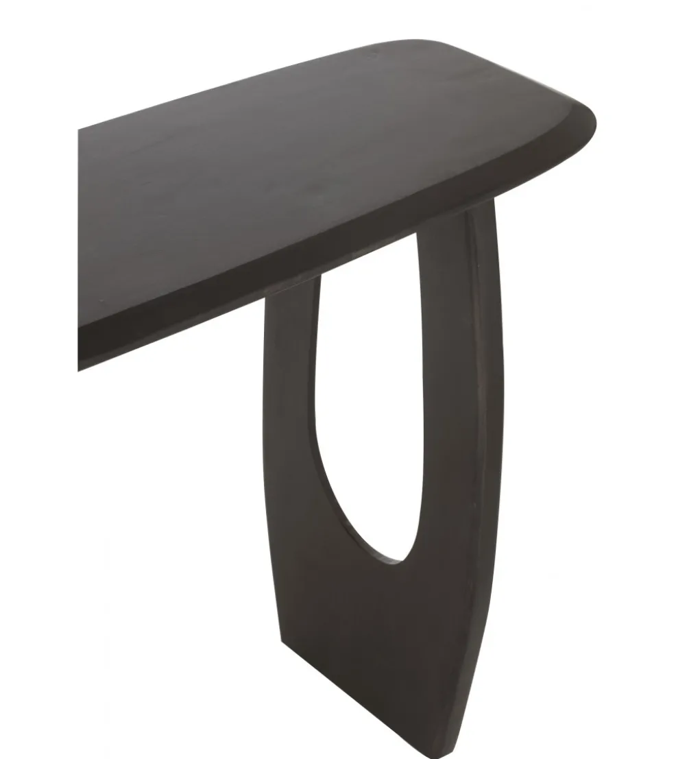 Konsola CAVE 120 cm drewno mango czarna