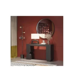 Konsola Curve 120 cm w optyce jesionu czarna