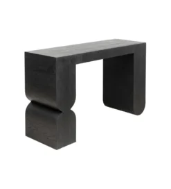 Konsola Curve 120 cm w optyce jesionu czarna