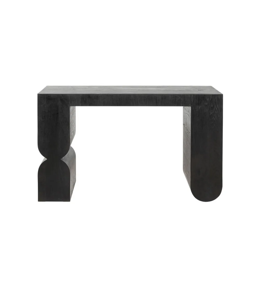 Konsola Curve 120 cm w optyce jesionu czarna