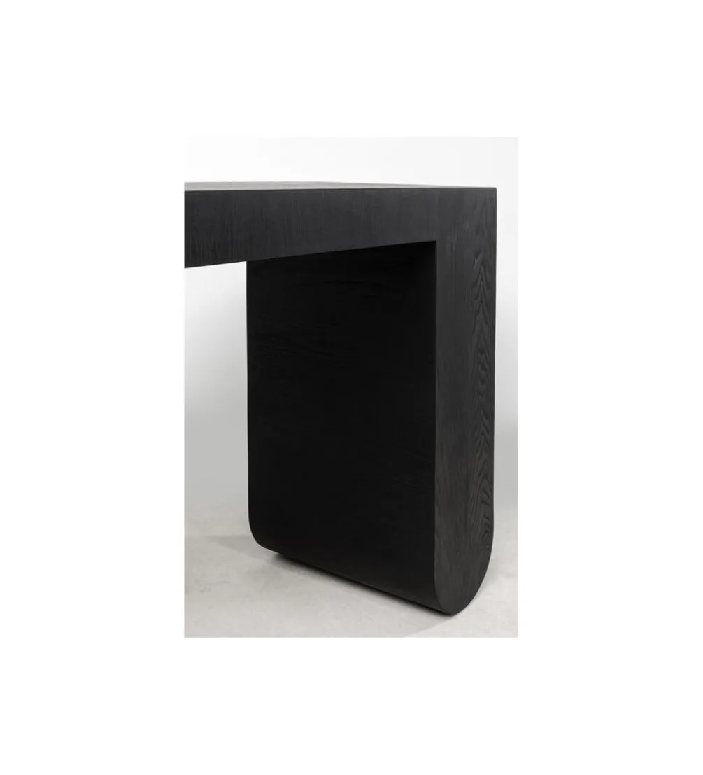 Konsola Curve 120 cm w optyce jesionu czarna