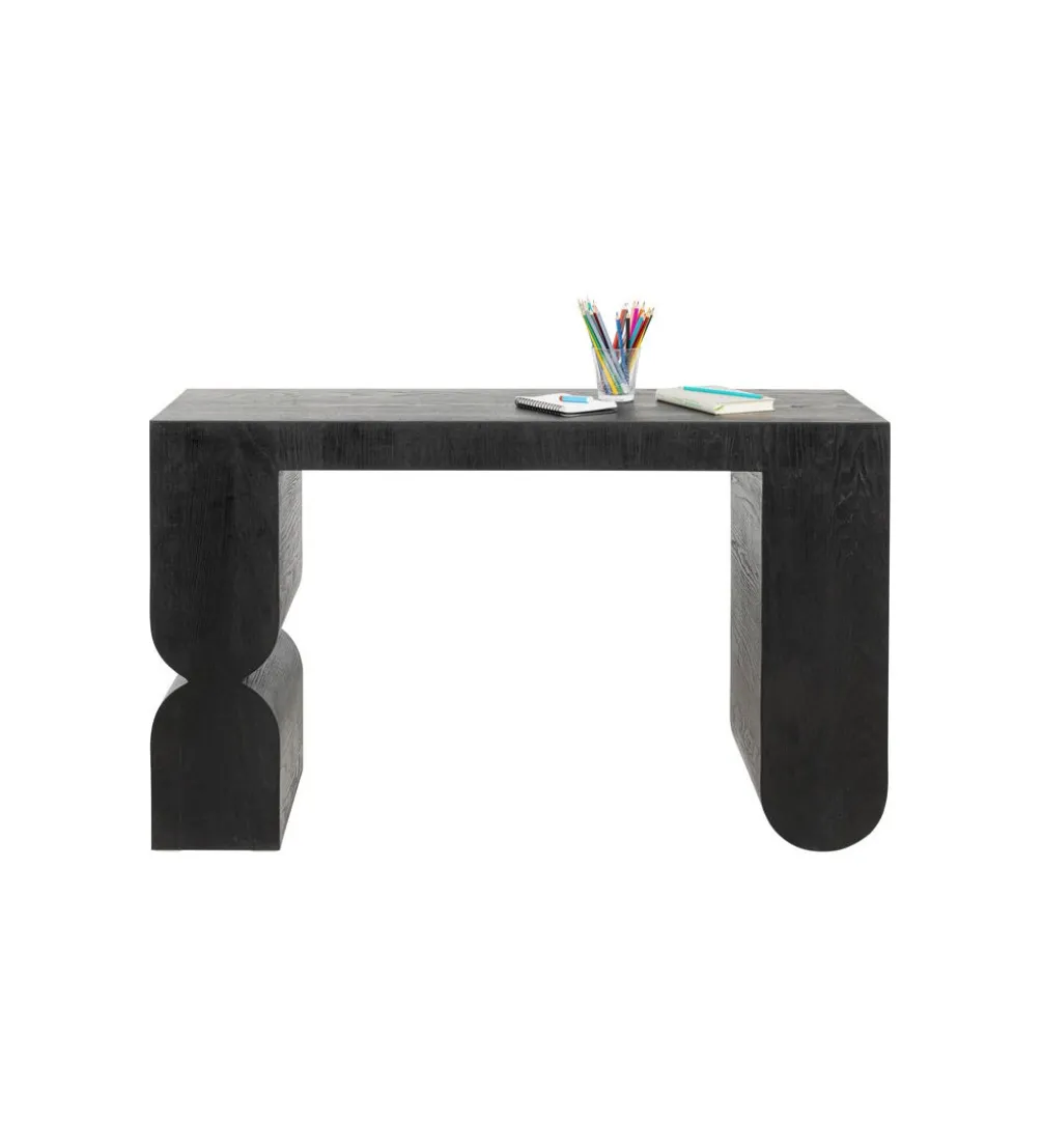 Konsola Curve 120 cm w optyce jesionu czarna