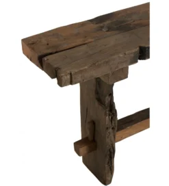 Konsola DEBER 150 cm naturalna brązowa