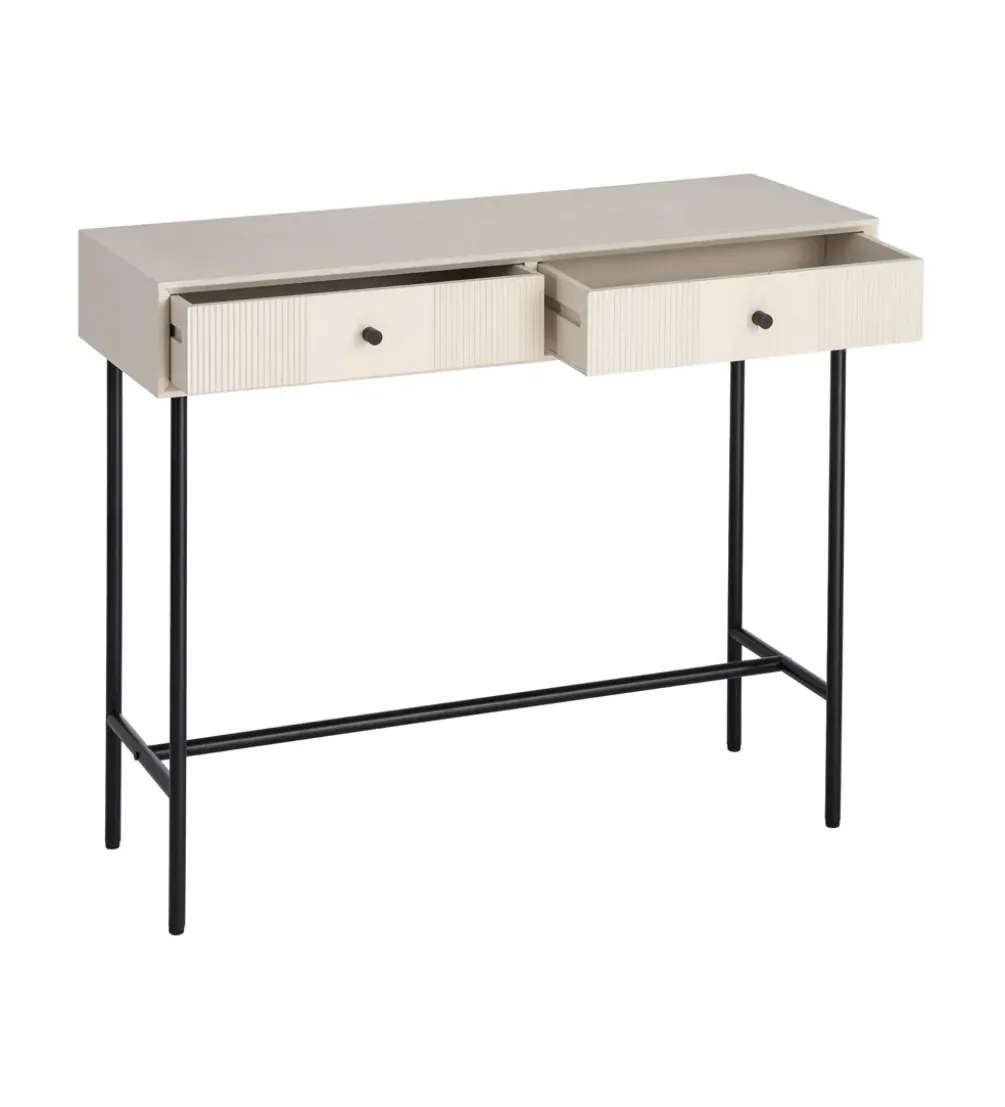 Konsola ENTARADA 90 cm kremowa