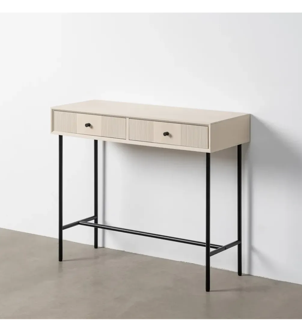 Konsola ENTARADA 90 cm kremowa