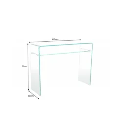 Konsola GEISTER Fantome 100 cm szklana