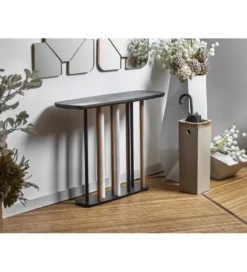 Konsola GERUTAD 100 cm drewno akacja wielokolorowa