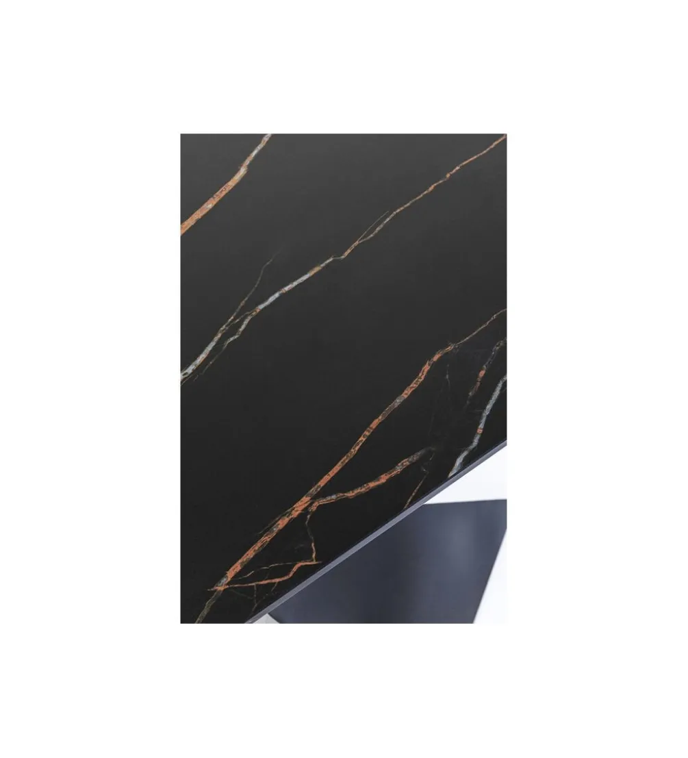 Konsola GLOYRIA 140 cm w optyce czarnego marmuru