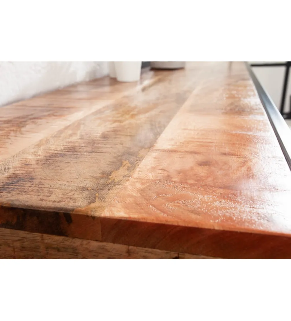 Konsola Industrial 120 cm drewno mango