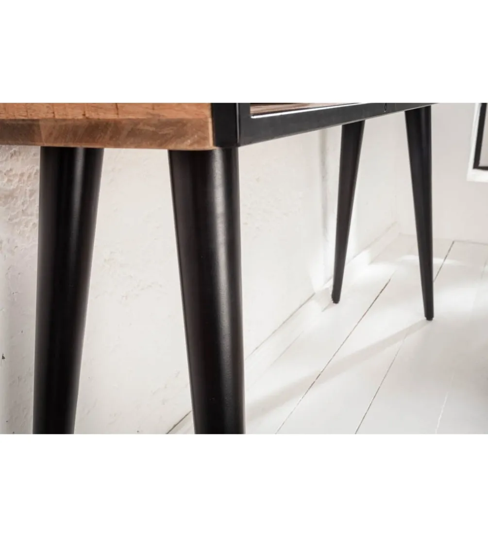 Konsola Industrial 120 cm drewno mango