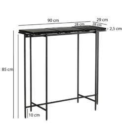 Konsola LAILA 90 cm czarna