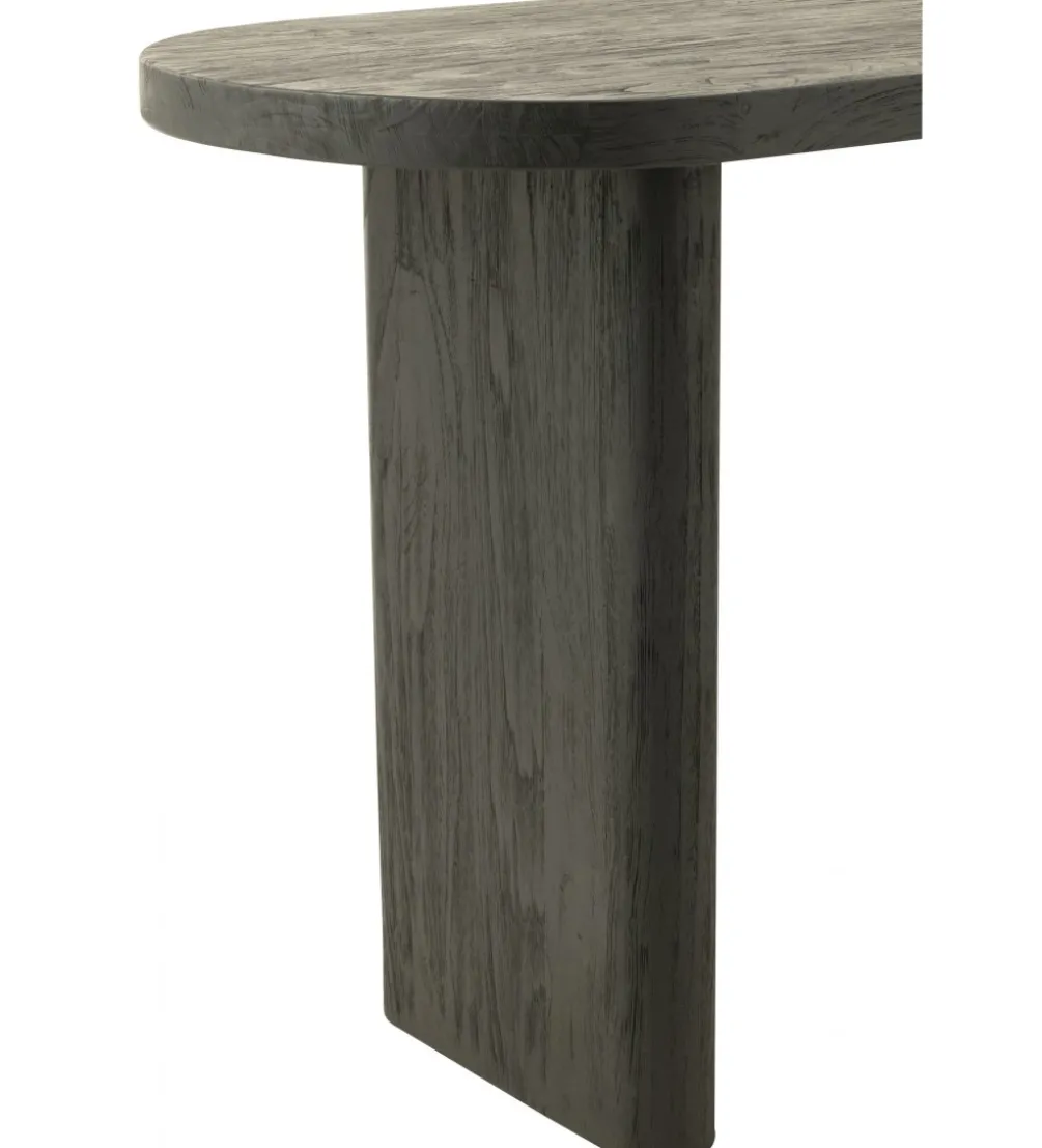 Konsola LEMONE 150 cm drewno teak czarna