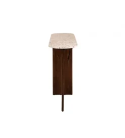 Konsola MATHILDE 140 cm naturalna w optyce marmuru