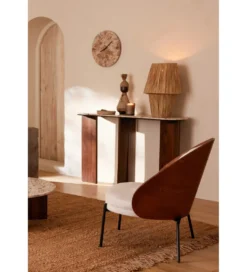 Konsola MATHILDE 140 cm naturalna w optyce marmuru