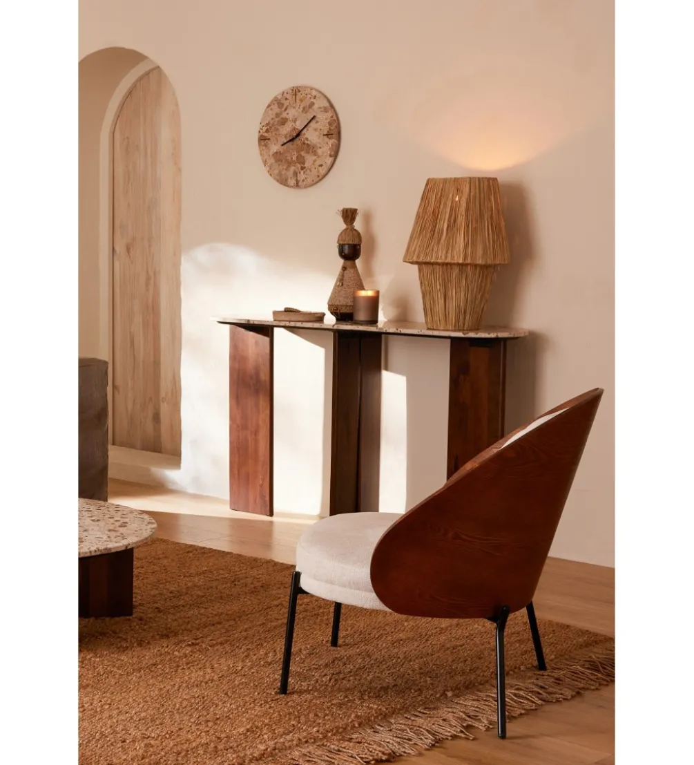 Konsola MATHILDE 140 cm naturalna w optyce marmuru