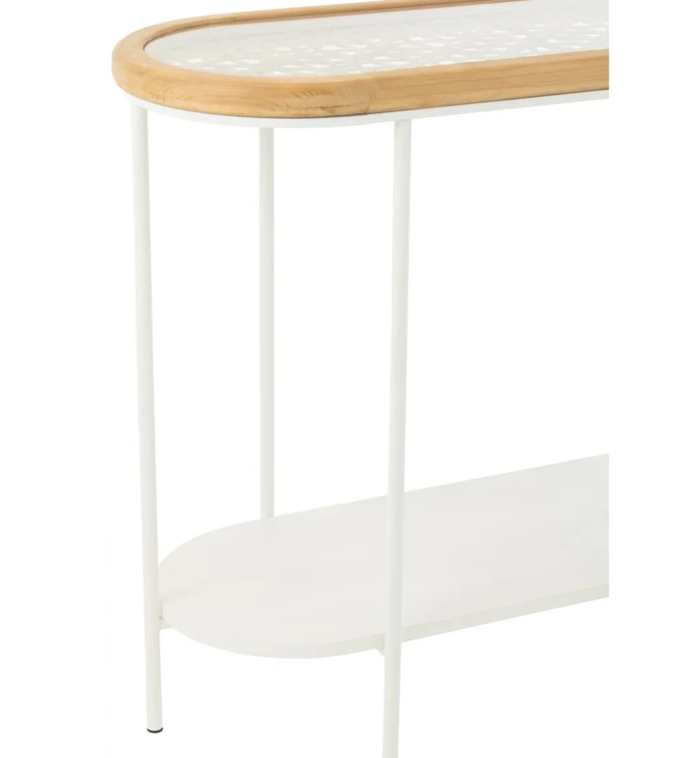 Konsola MATI 120 cm drewno biała