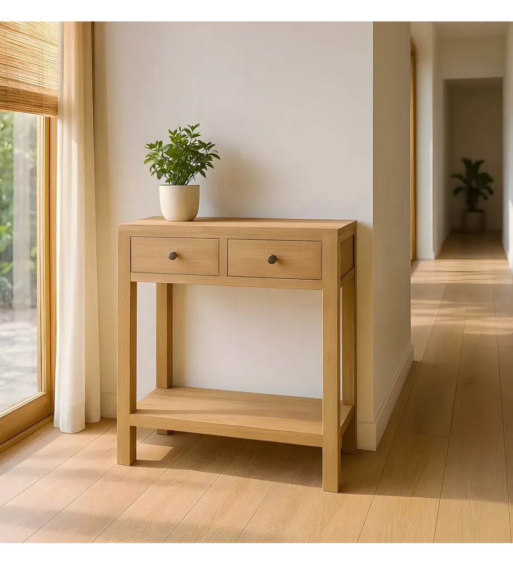Konsola MEGANY 70 cm drewno mindi