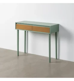 Konsola MESTARONY 90 cm zielona naturalna