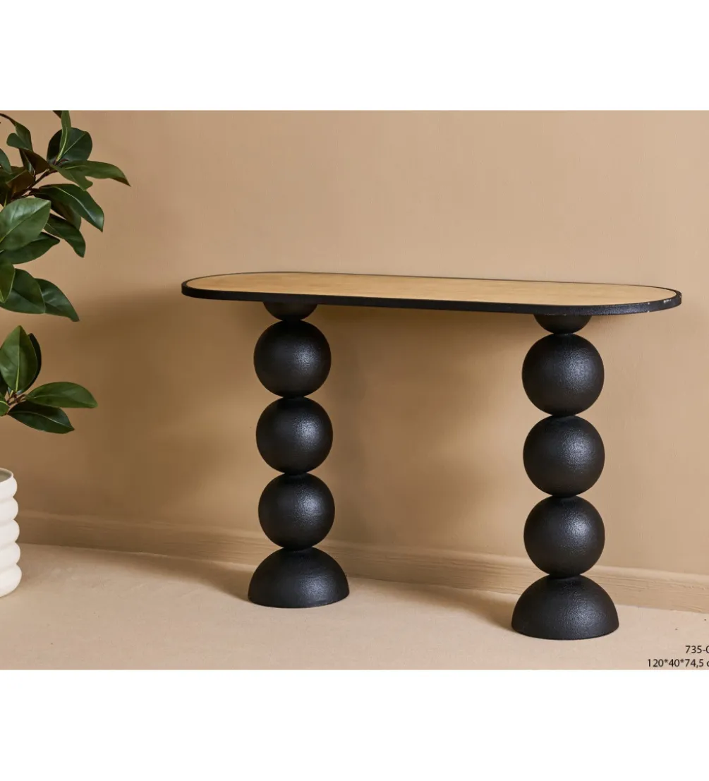 Konsola MISSISSAUGA 120 cm czarna