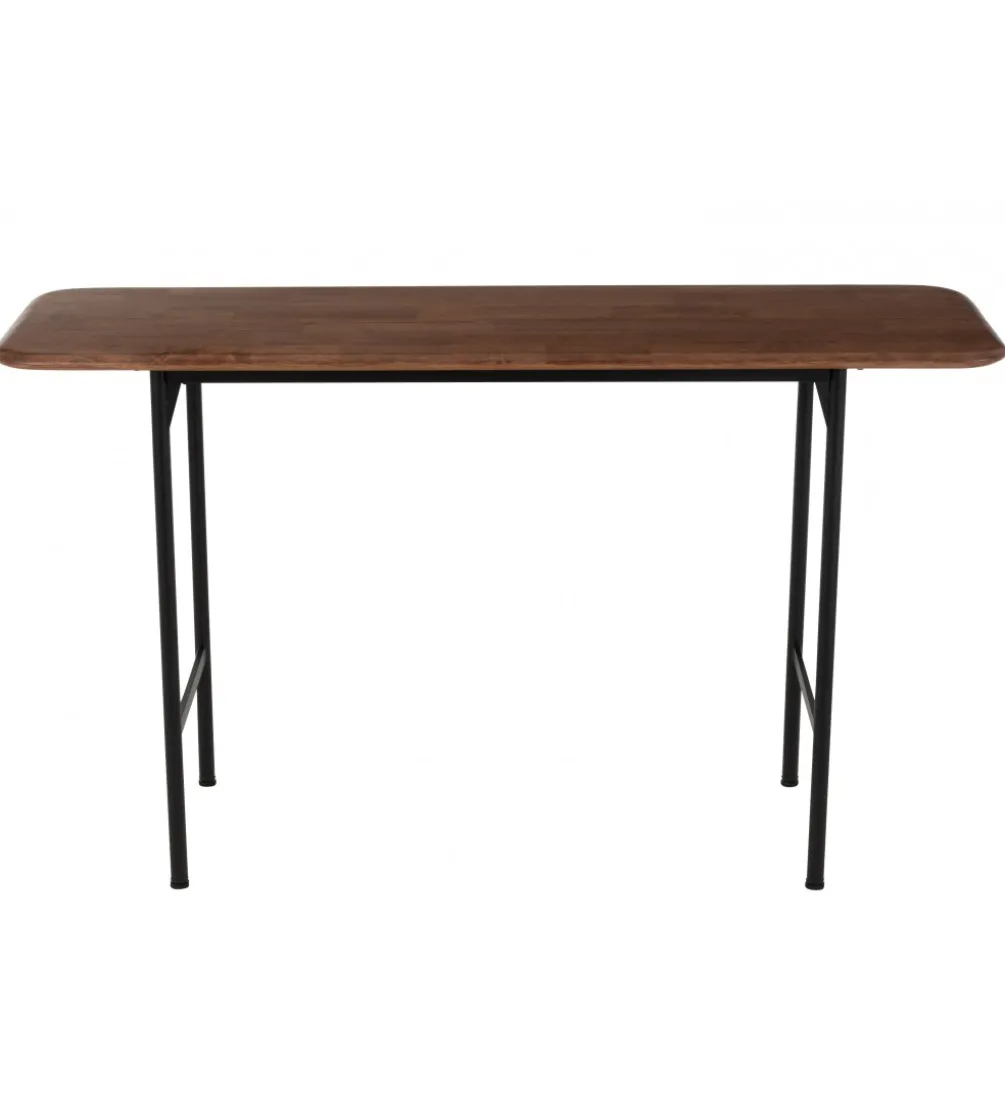 Konsola NEO 140 cm drewno kauczuk brązowa