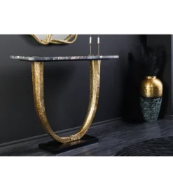 Konsola OMEGA 80 cm marmur czarny