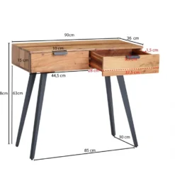 Konsola PRIETO 90 cm drewno akacja