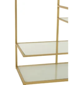 Konsola RACKYN 120 cm szklana złota