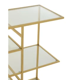 Konsola RACKYN 120 cm szklana złota