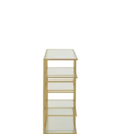 Konsola RACKYN 120 cm szklana złota