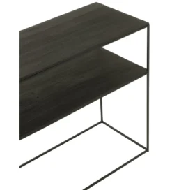 Konsola RECTANGLE 140 cm drewno czarne