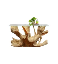 Konsola ROOTS 150 cm drewno teak naturalna