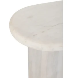 Konsola ROUNDEGO 91 cm marmur biały