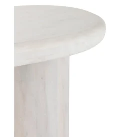 Konsola ROUNDEGO 91 cm marmur biały