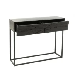 Konsola SHANIL 100 cm drewno czarna