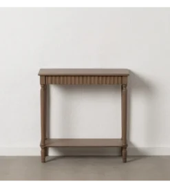 Konsola TEMPU 71 cm drewno sosna brązowy